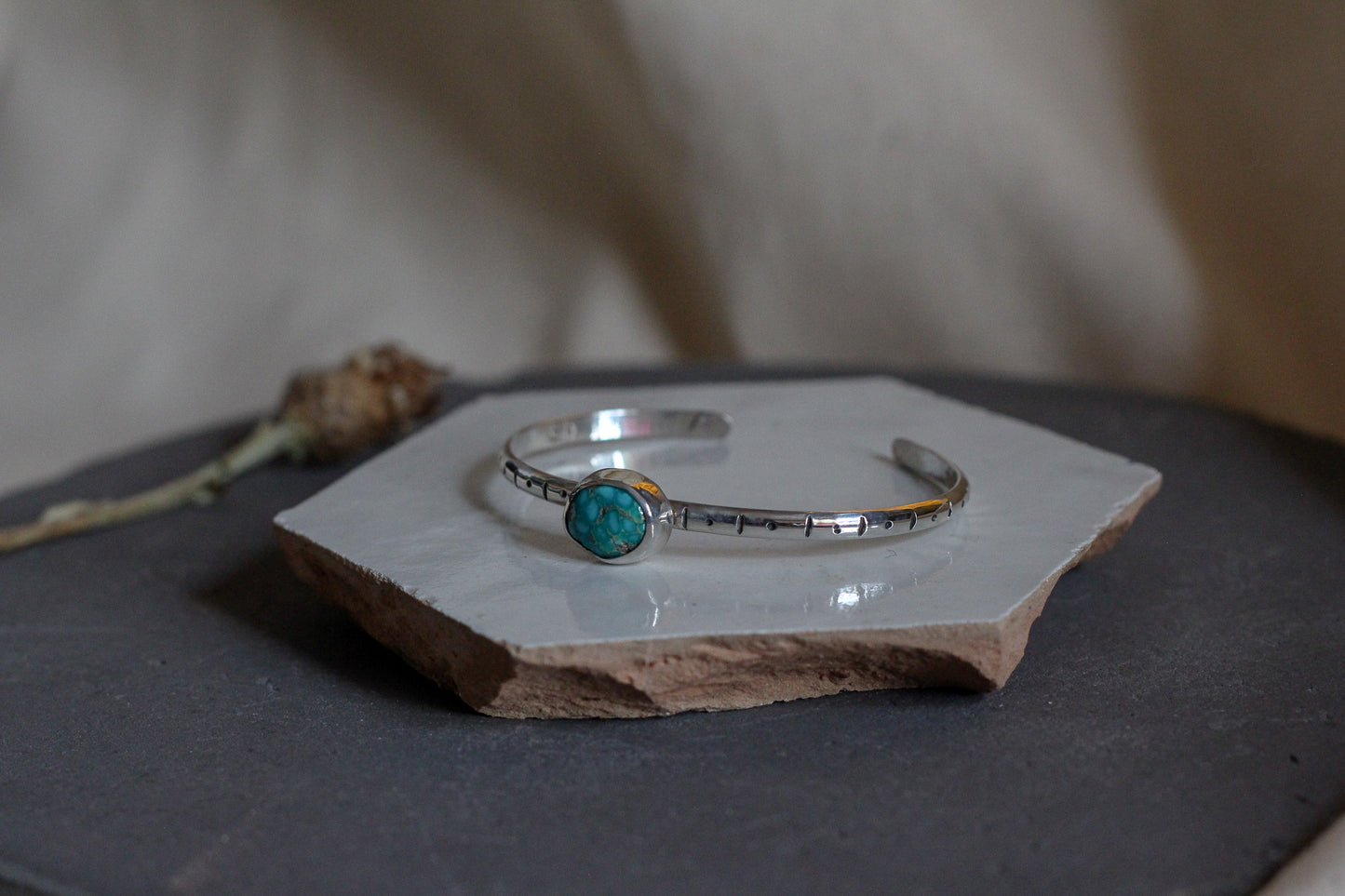 Sonoran Rose Turquoise Cuff