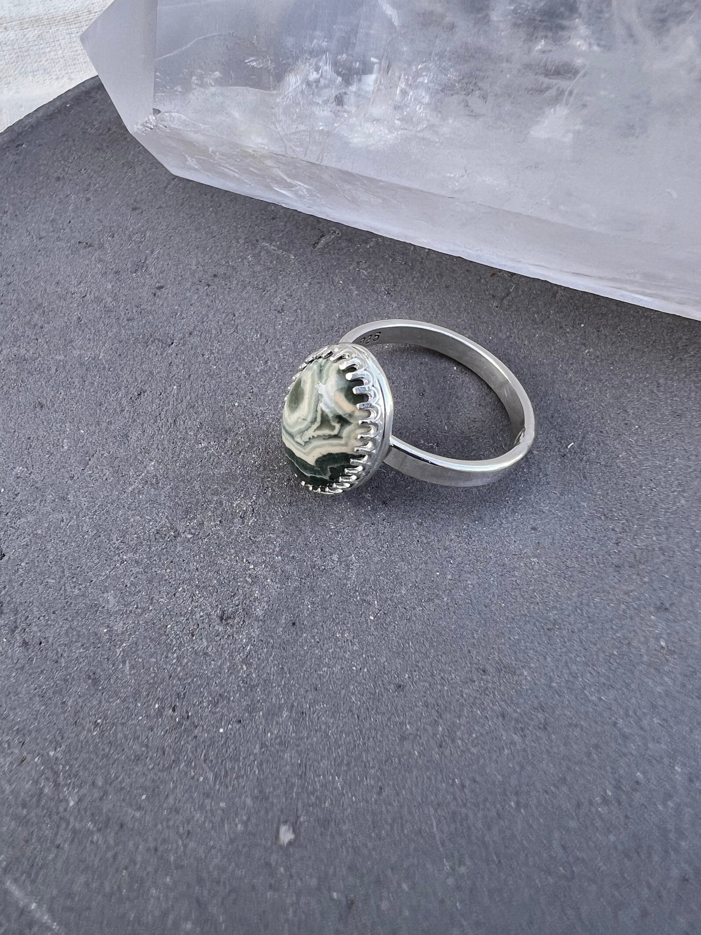 Ocean Jasper Ring, Size 7.25