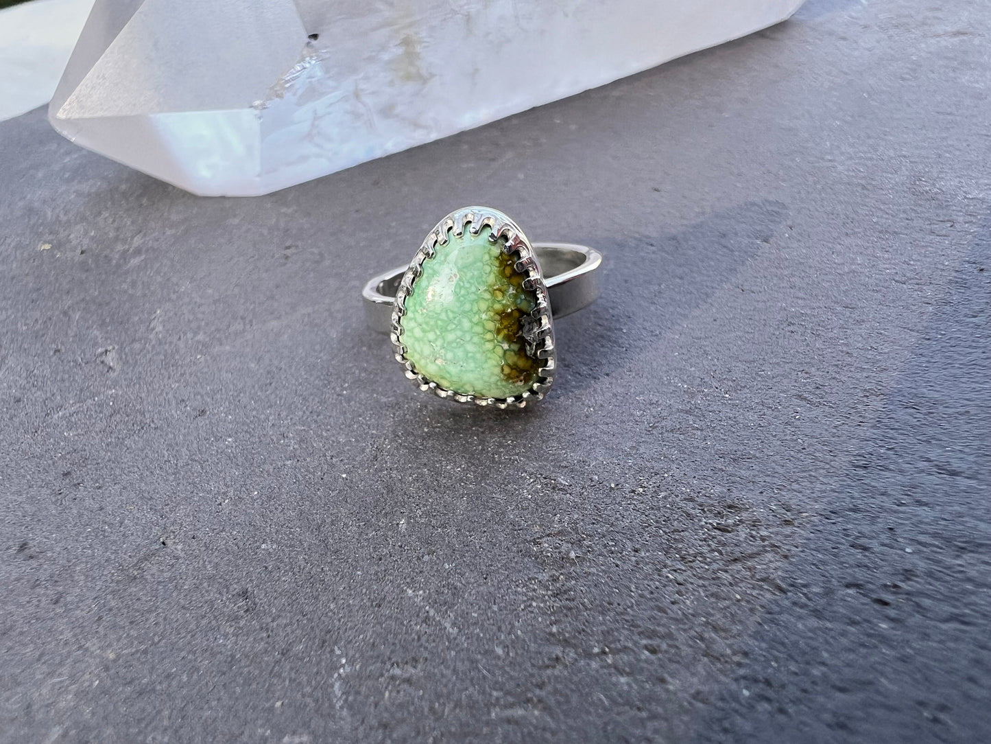 Sonoran Gold Turquoise Ring, Size 4.5