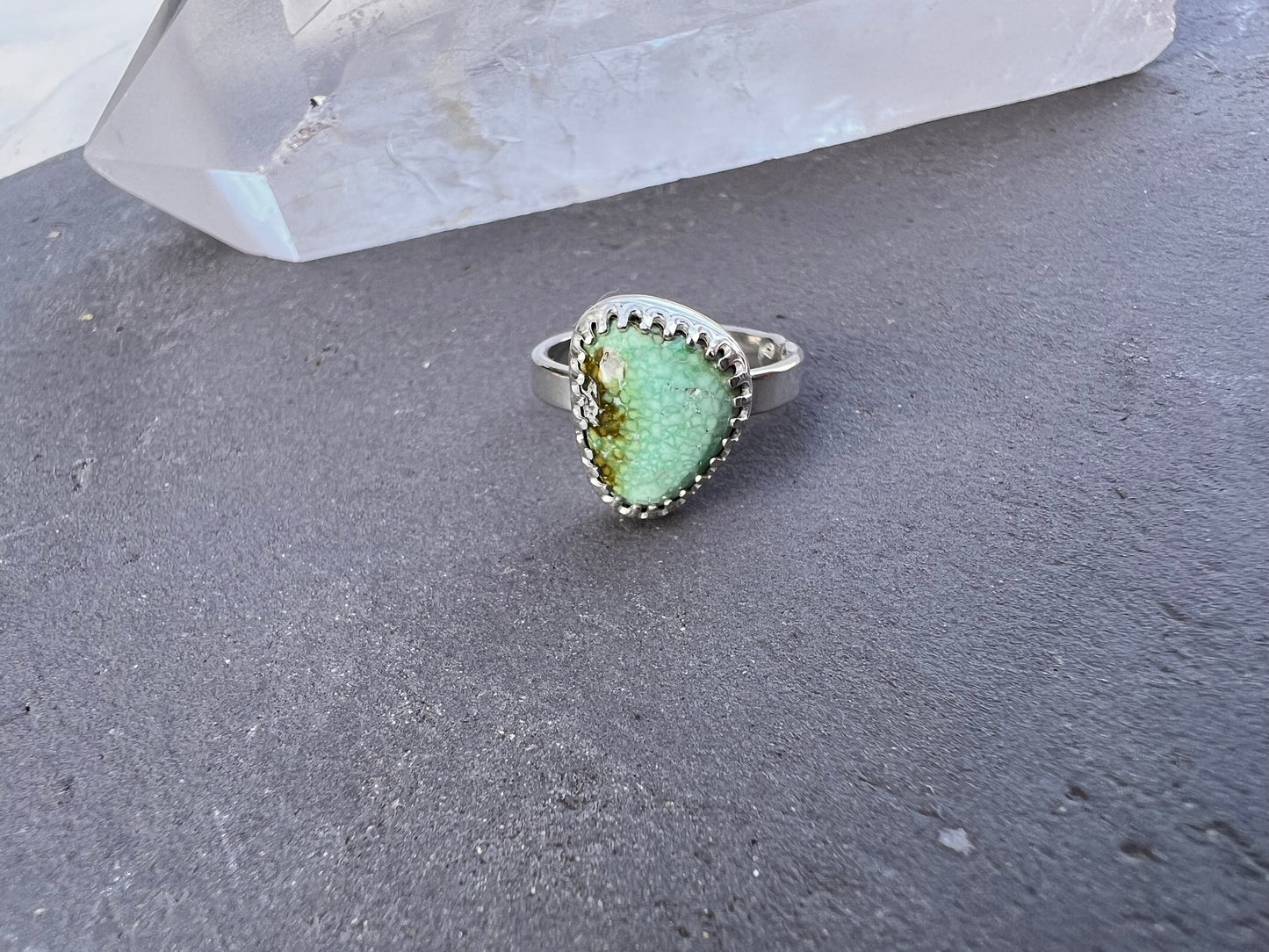 Sonoran Gold Turquoise Ring, Size 4.5