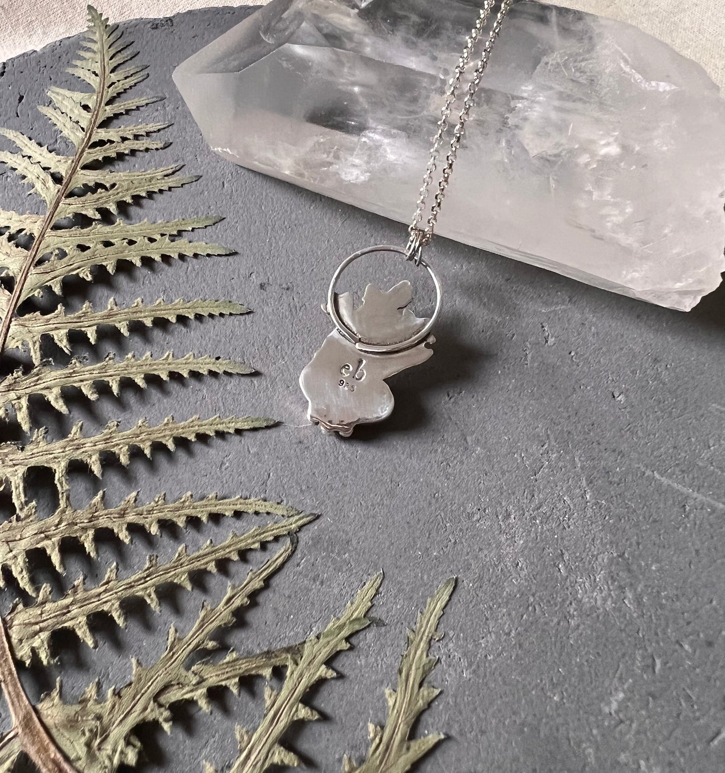 Royston Turquoise Wildflower Pendant (w/ chain)