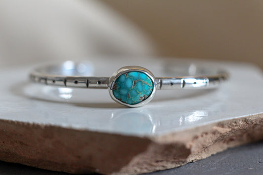 Sonoran Rose Turquoise Cuff