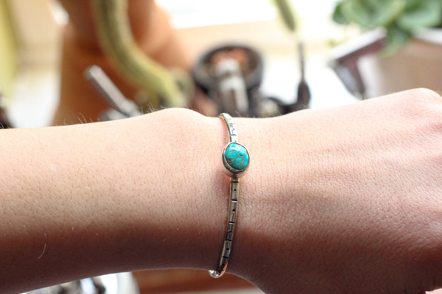 Sonoran Rose Turquoise Cuff