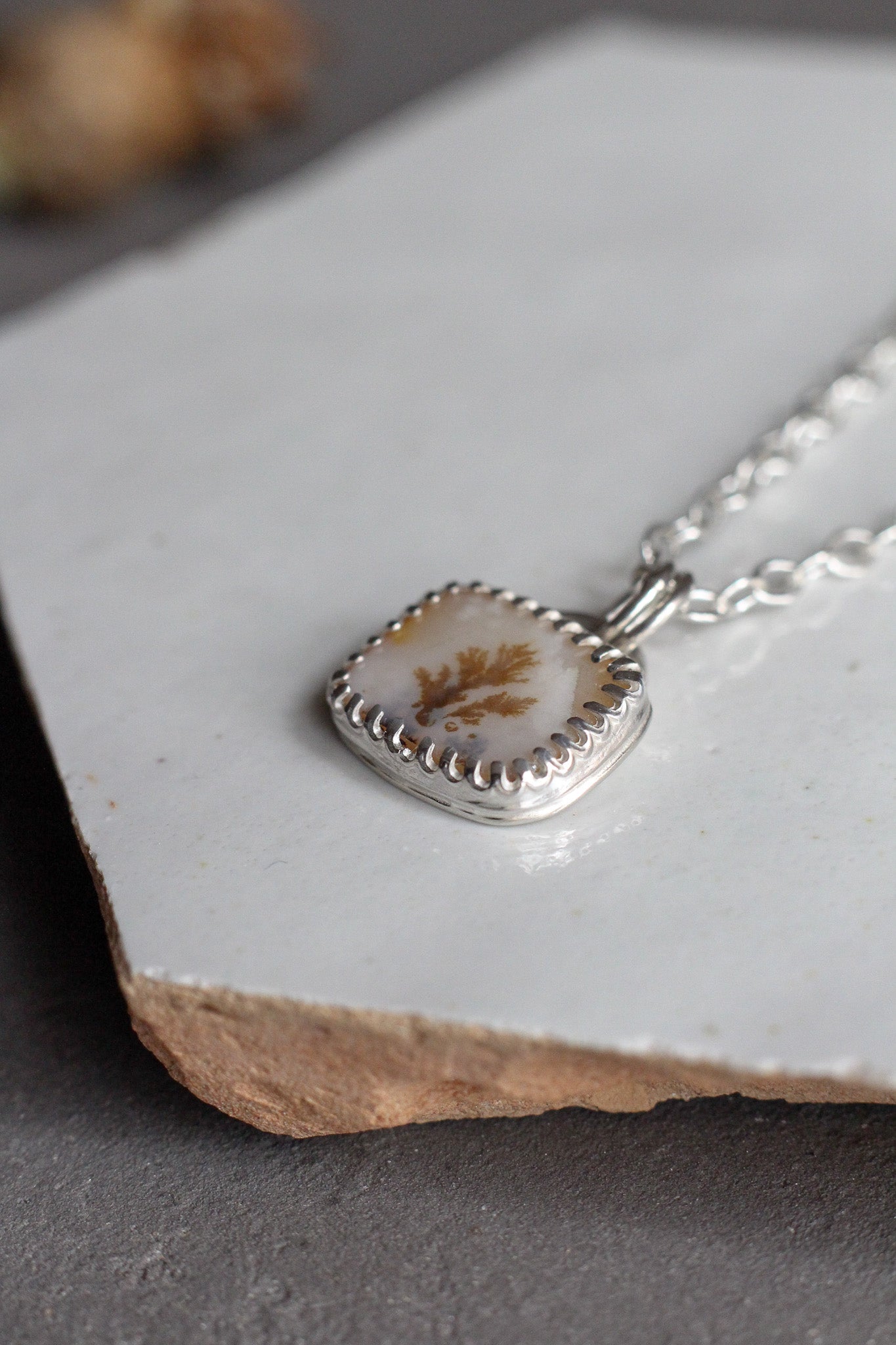 Dendritic Agate Necklace