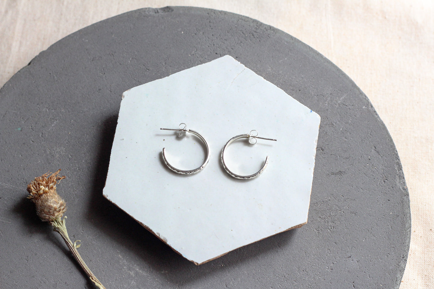 Decorative Hoop Earrings