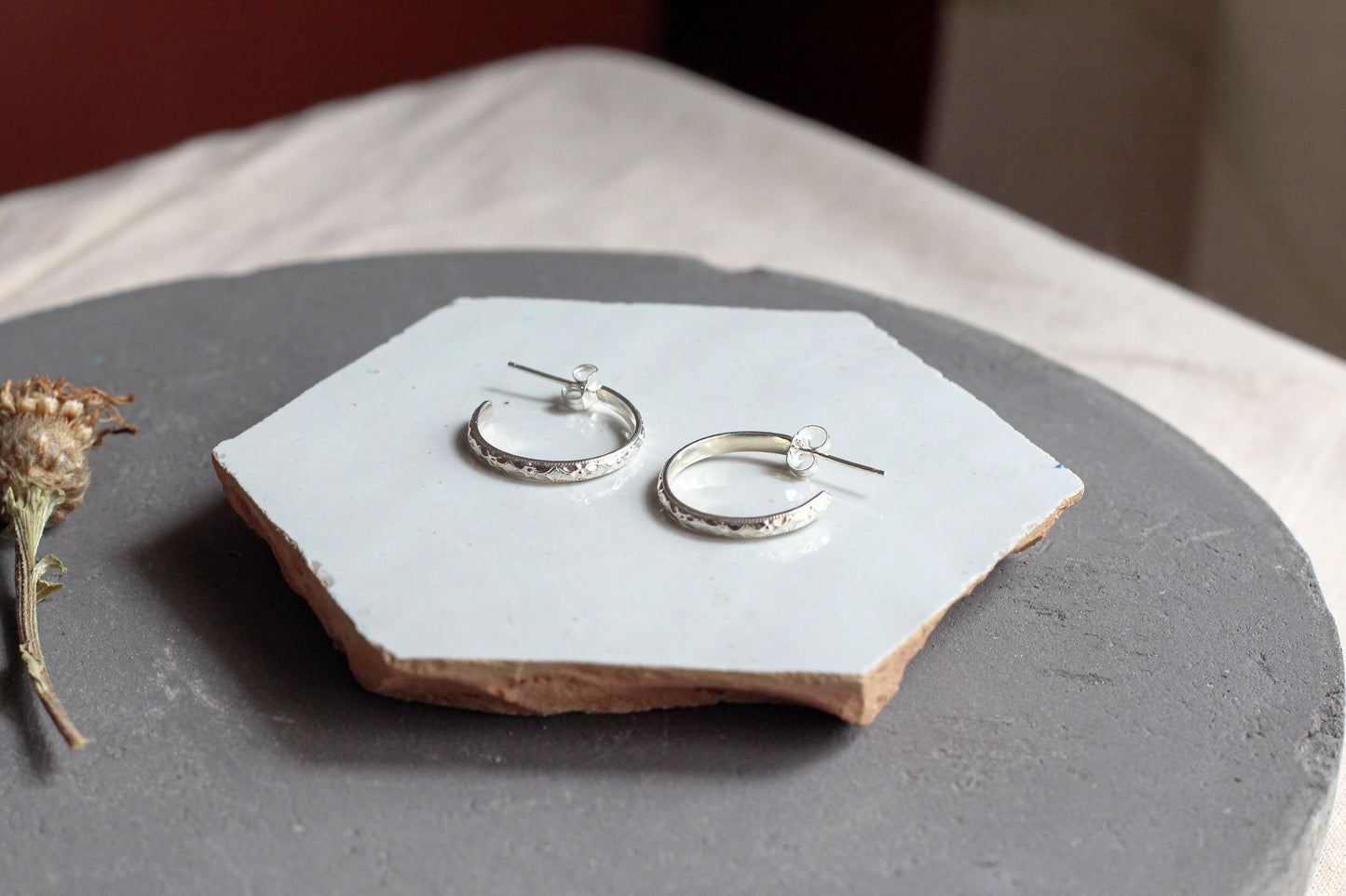Decorative Hoop Earrings