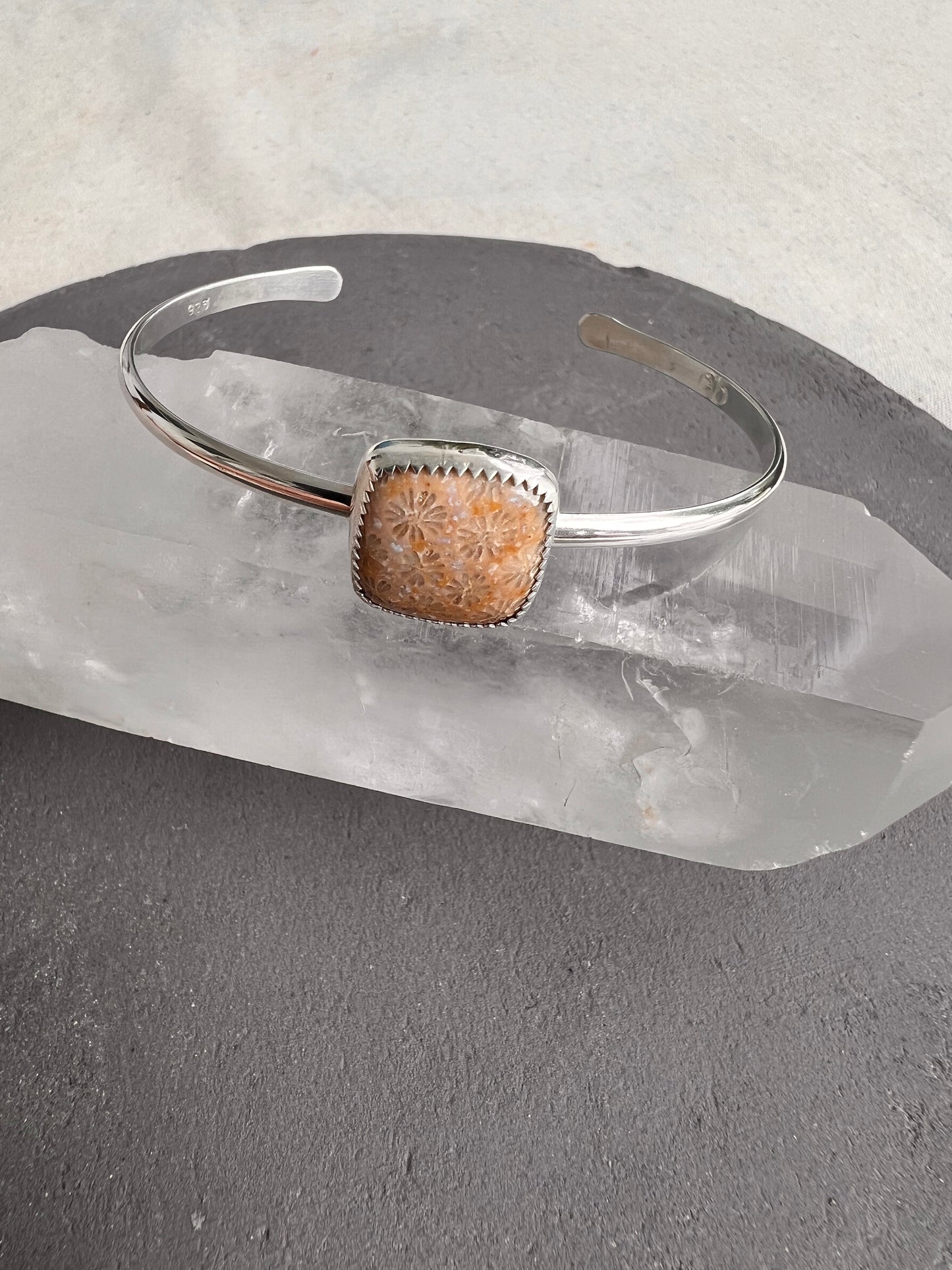 Fossilized Coral Cuff